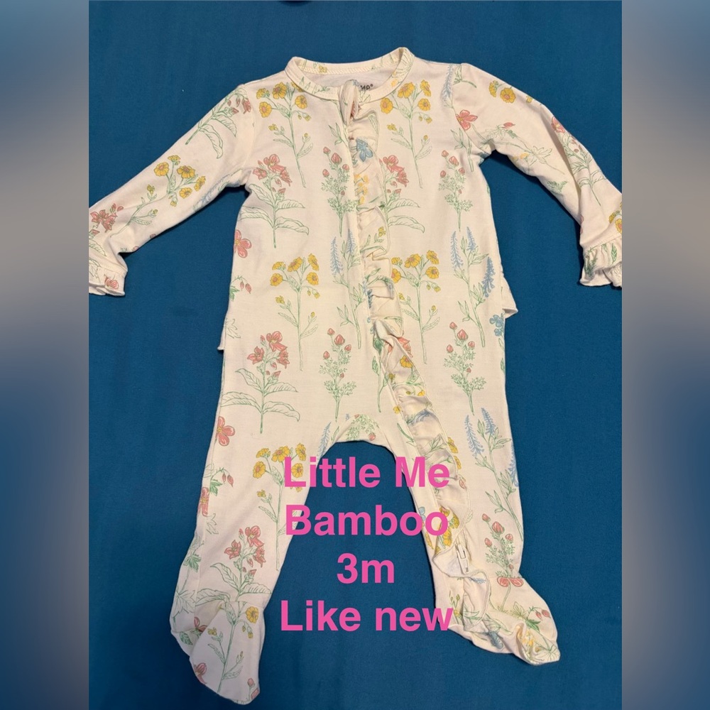 Little Me Yellow Floral Baby Outfit